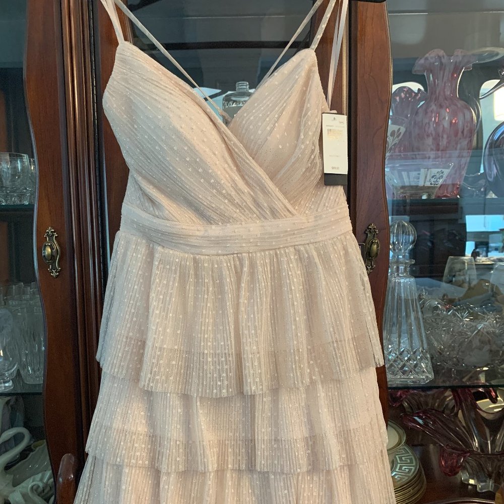 Pink Shimmer Homecoming Dress